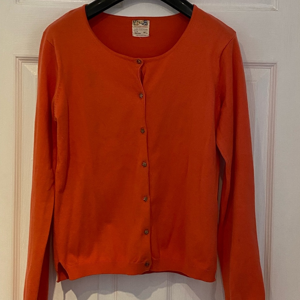 Zara orange sweater
